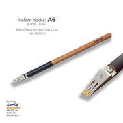 Karin Metal Chamber Bamboo Thuluth Pen 6 mm