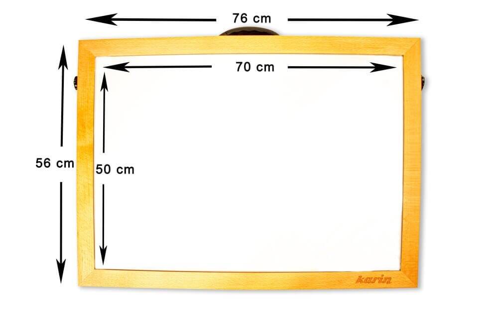 Karin Naturel Kayın Yüksek Işıklı Led Eskiz ve Çizim Masası 50X70 Cm