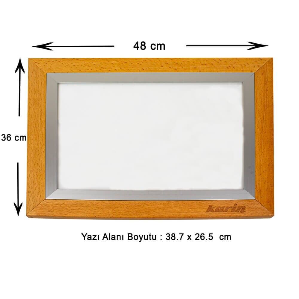 Karin Naturel Kayın Yüksek Işıklı Led Eskiz ve Çizim Masası A3