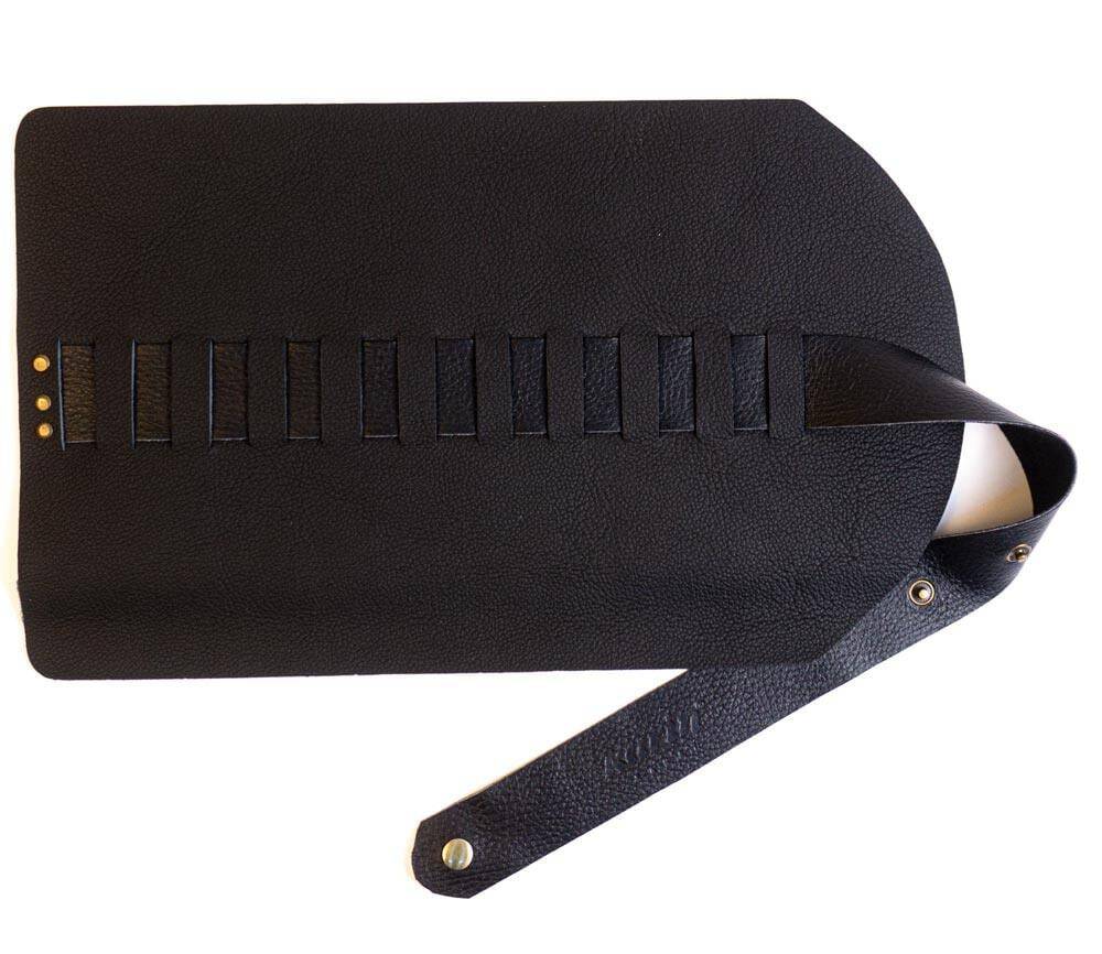 Karin Roll Leather Pen Holder Black 10 Pieces