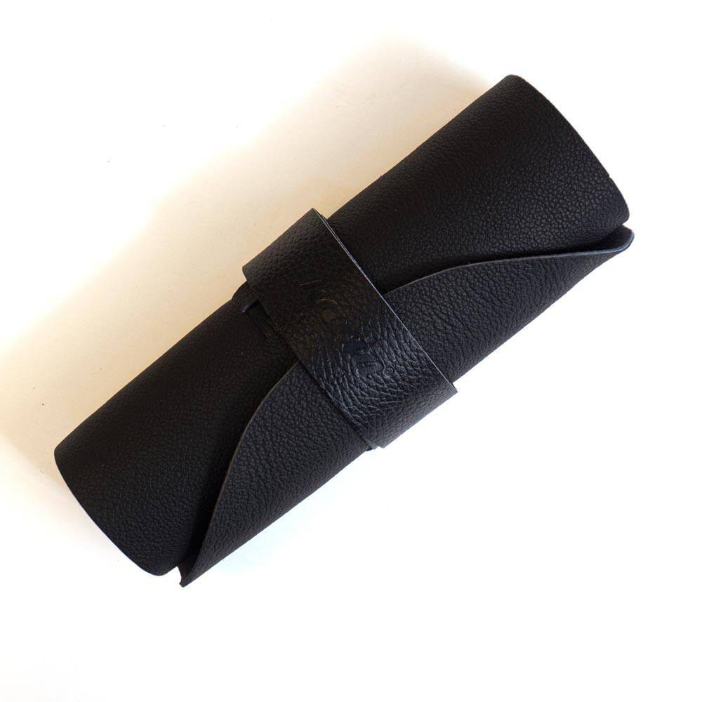 Karin Roll Leather Pen Holder Black 10 Pieces