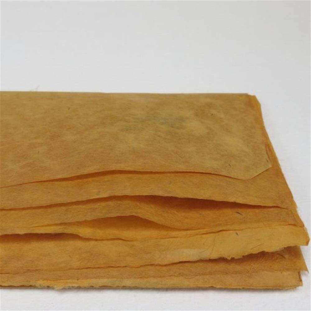 Khadi Doğal Lokta Kağıdı  Safran 30 gsm 50x75 cm