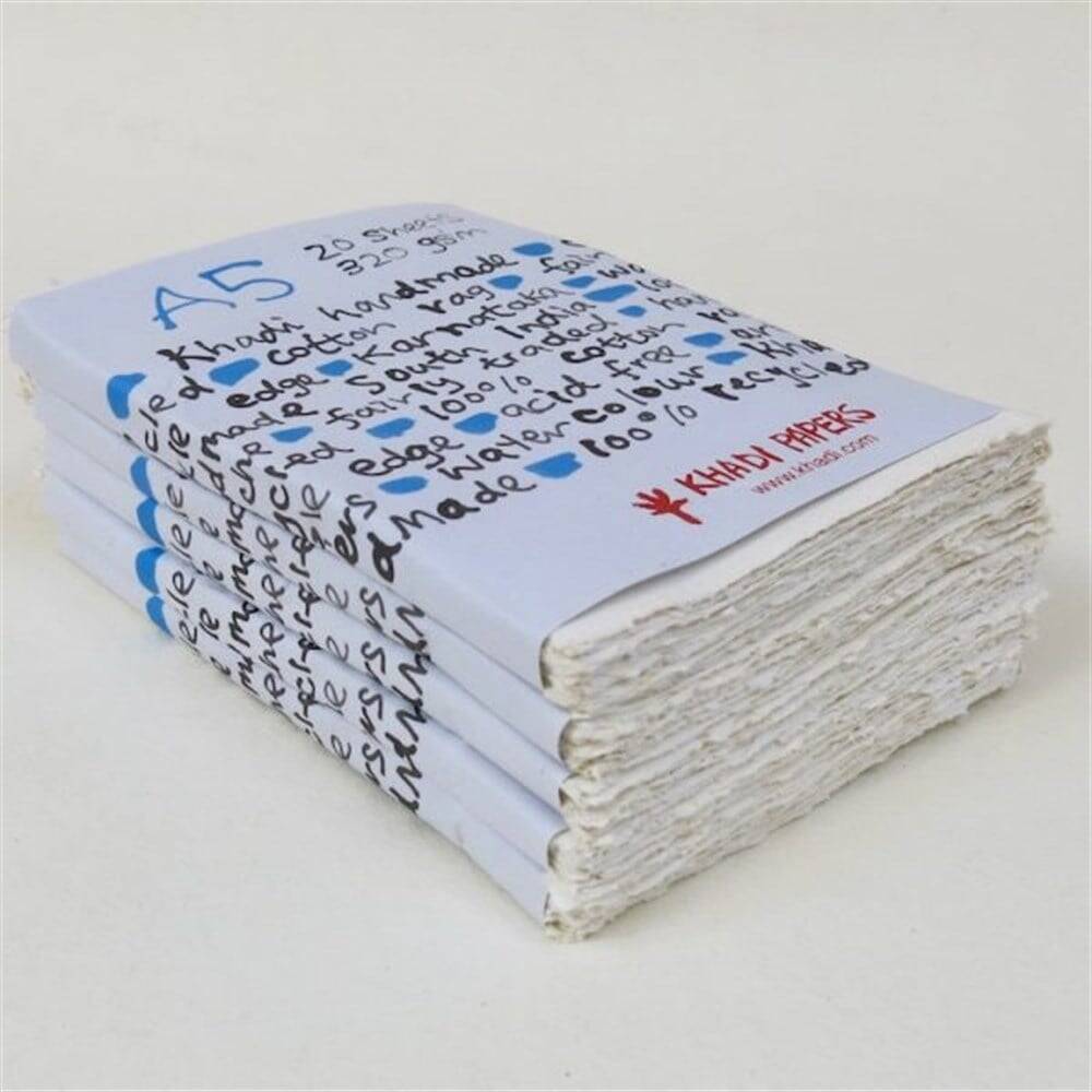 Khadi El Yapımı Çok Amaçlı Resim Defteri 320 gr A5 20 Yaprak