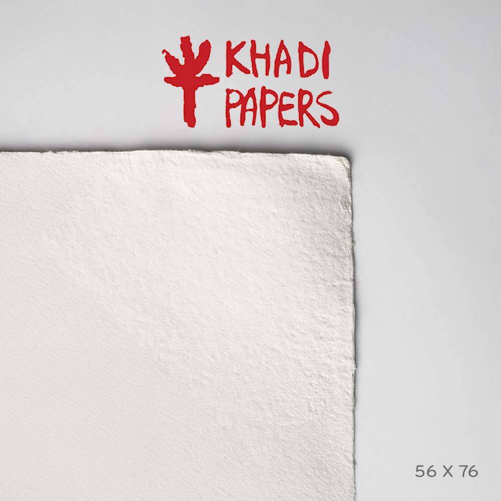 Khadi El Yapımı Kağıt 640 gsm 56x76 cm Smooth White