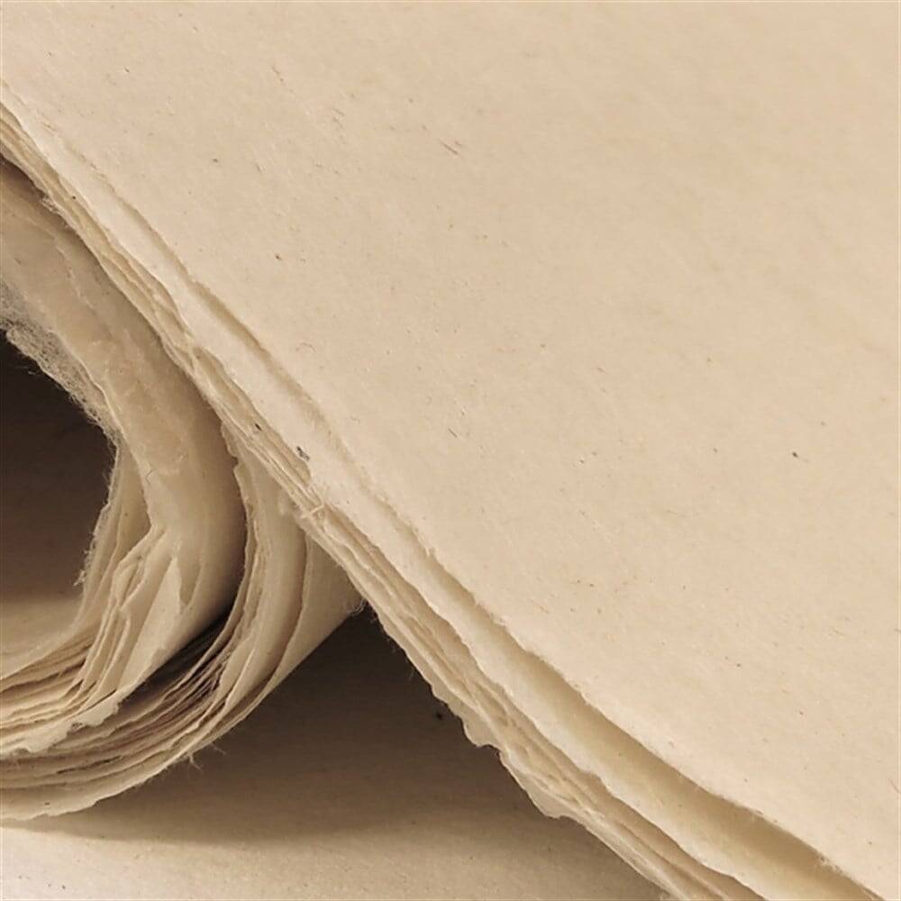 Khadi Krem Renk Lokta Kağıdı 30 gsm 50x75 cm