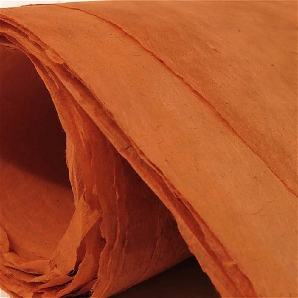 Khadi Nepal Lokta Kağıdı Mercan 30 gsm 50x75 cm
