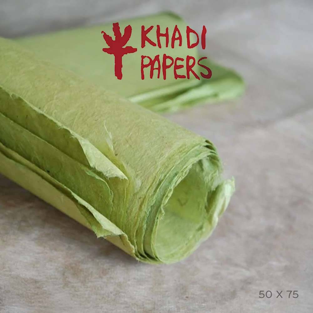 Khadi Nepal Lokta Kağıdı Misket Limonu 30 gsm 50x75 cm