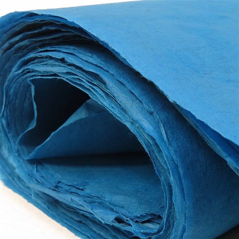 Khadi Nepal Lokta Kağıdı Turkuaz 30 gsm 50x75 cm