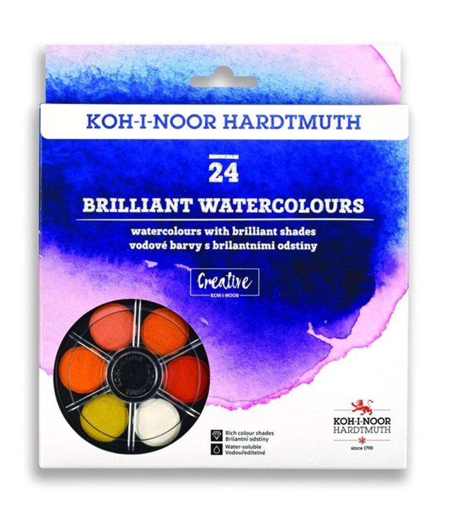 Koh-i Noor Brilliant Watercolor Suluboya Seti 24lü