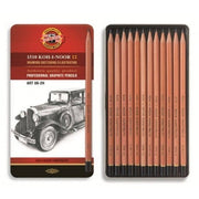 Koh-i Noor Profesyonel Dereceli Kalem Seti Naturel 8B-2H Metal Kutu 1512