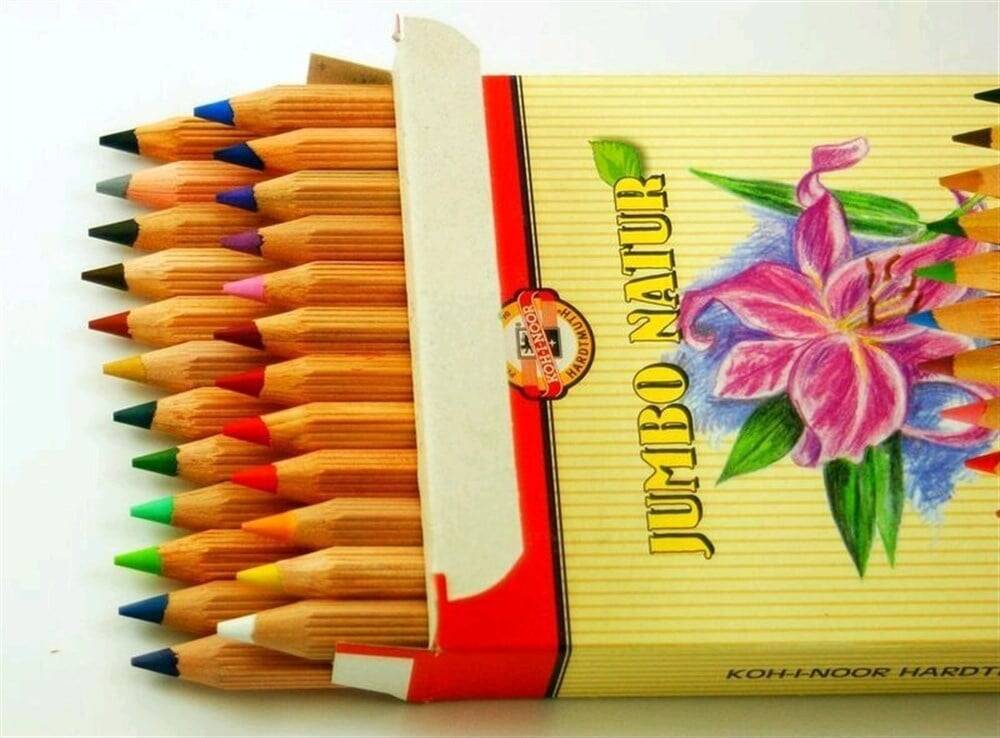 Koh-i Noor Set of Jumbo Coloured Pencils 24lü 2174 N