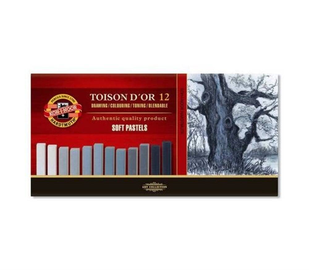 Koh-i Noor Toıson Dor Gri ton Soft Pastel Seti 12li 8592