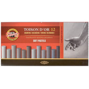 Koh-i Noor Toıson Dor Kahverengi ton Soft Pastel Seti 12li 8522