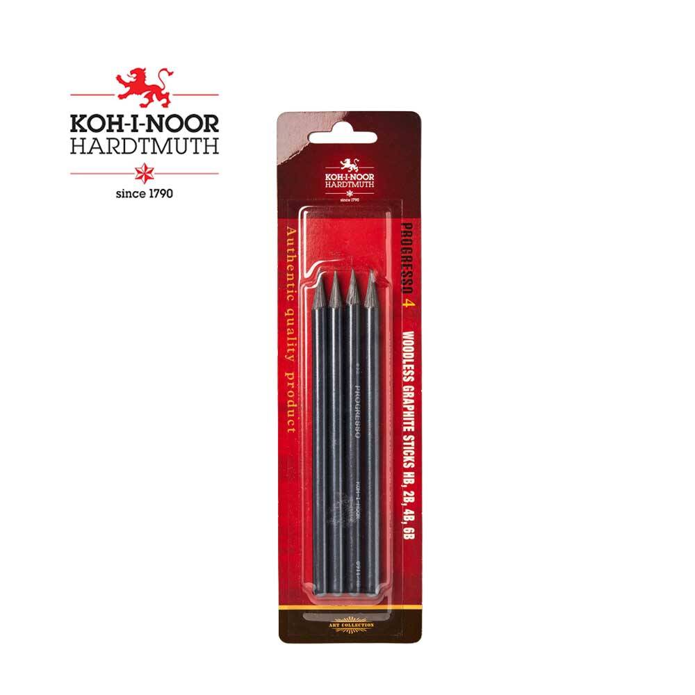 Kohinoor Set Of Woodless Graphite Pencils 8914 4lü set