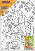 Kompozit Pres Tuval Kelebek Desenli 20x30 cm