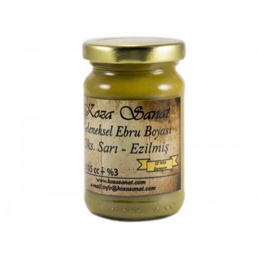 Koza Ezilmiş Ebru Boyası 105 ml Oksit Sarı