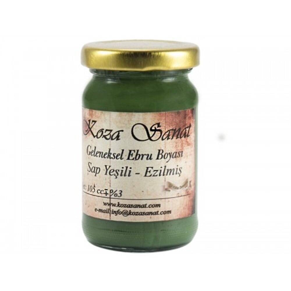 Koza Ezilmiş Ebru Boyası 105 ml Sap Yeşili