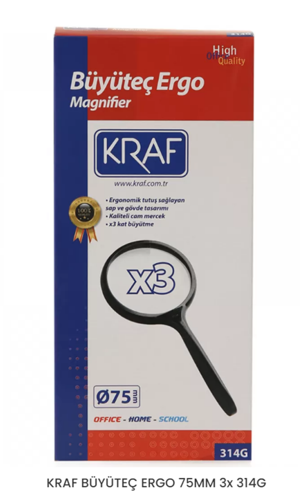 Kraf Büyüteç Ergo 75 Mm