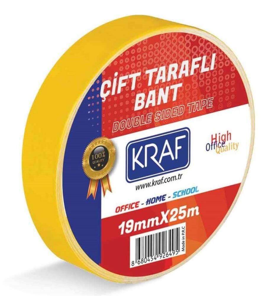 Kraf Çift Taraflı Bant 19Mmx25M