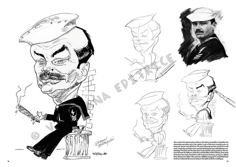 Leonardo Collection Desen Kitabı Caricatures N: 39 Karikatürler N: 39