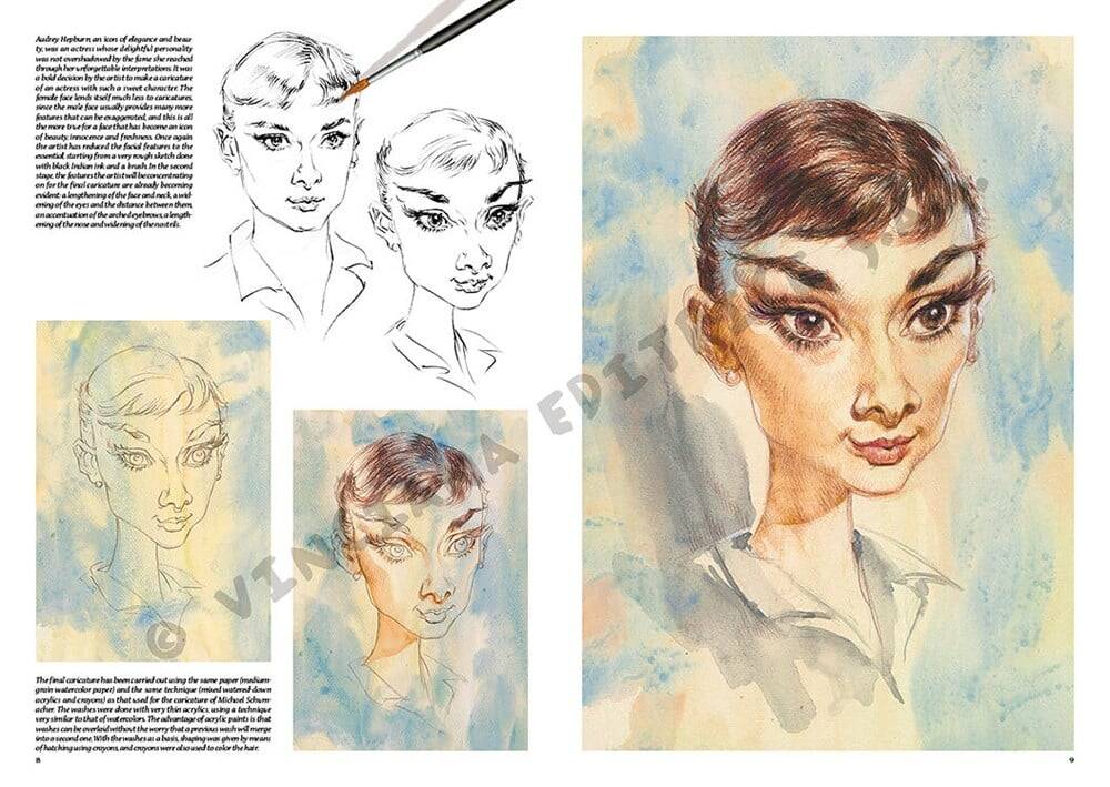 Leonardo Collection Desen Kitabı Caricatures N: 39 Karikatürler N: 39