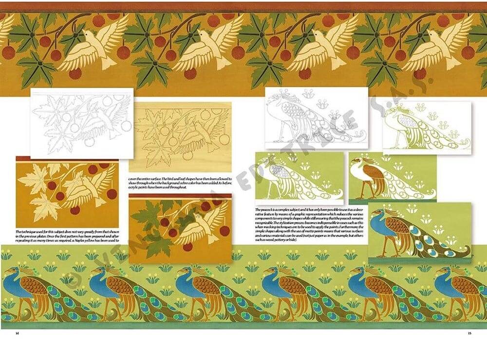 Leonardo Collection Desen Kitabı Dekorative Patterns N: 40 Dekoratif Desenler N: 40