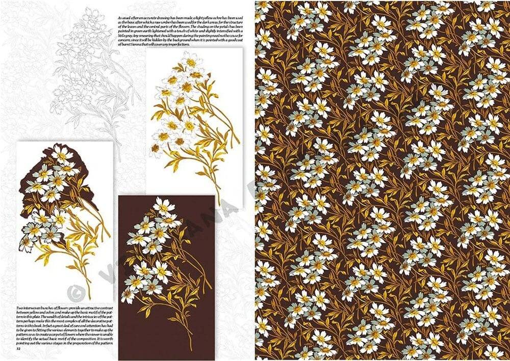 Leonardo Collection Desen Kitabı Dekorative Patterns N: 40 Dekoratif Desenler N: 40