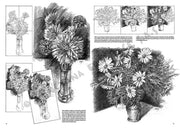 Leonardo Collection Desen Kitabı Flowers N: 21 Çicekler N: 21