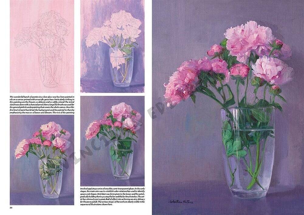 Leonardo Collection Desen Kitabı Flowers N: 22 Çicekler N: 22