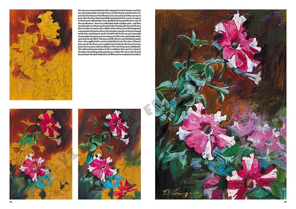 Leonardo Collection Desen Kitabı Flowers N: 23 Çicekler N: 23