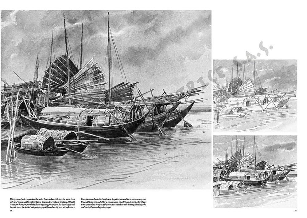 Leonardo Collection Desen Kitabı Landsapes N: 15 Manzaralar N: 15