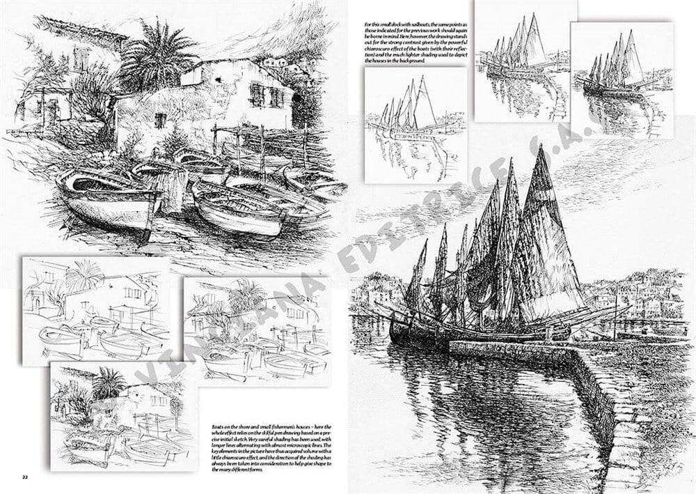 Leonardo Collection Desen Kitabı Seascape N: 27 Deniz Manzaraları N: 27