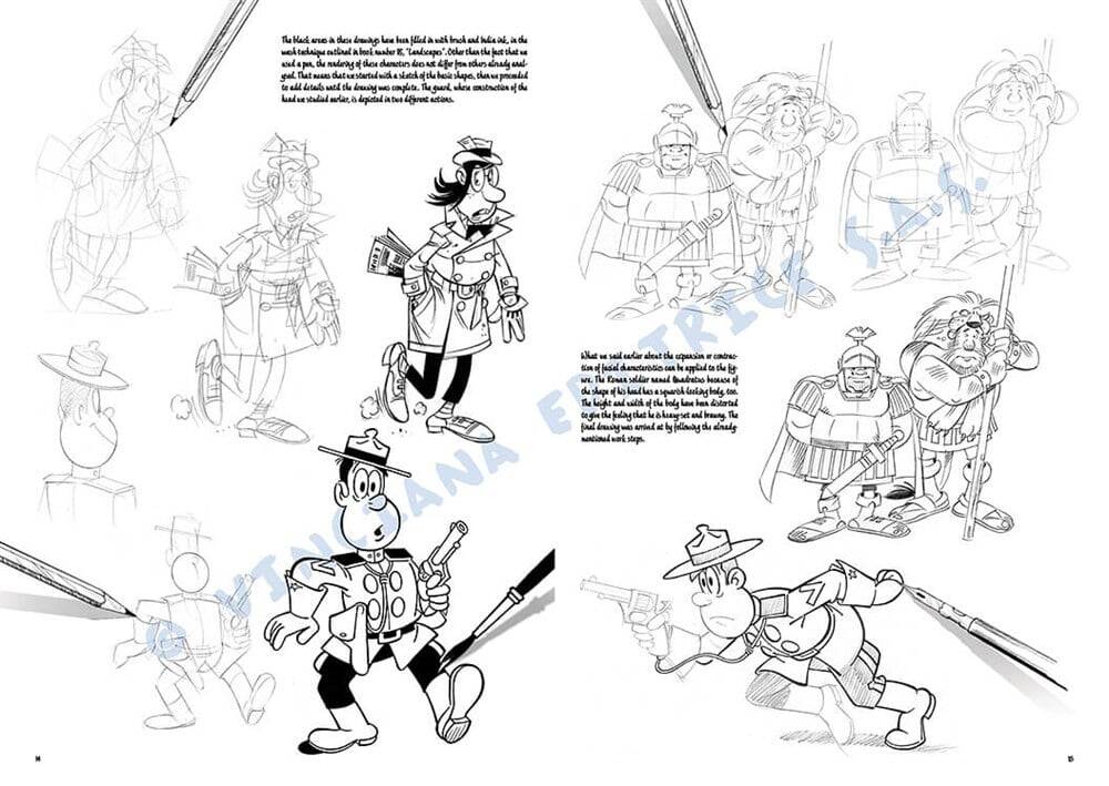 Leonardo Collection Desen Kitabı The Basics Of Comics N: 33 Resimli Mizah Çizim Temelleri N: 33