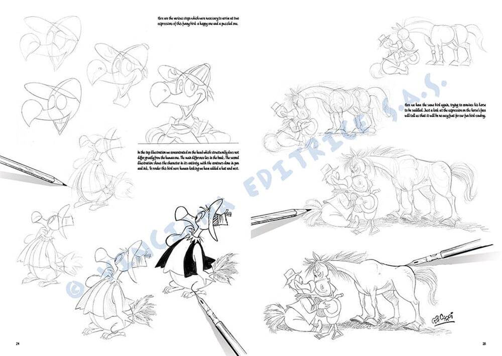 Leonardo Collection Desen Kitabı The Basics Of Comics N: 33 Resimli Mizah Çizim Temelleri N: 33