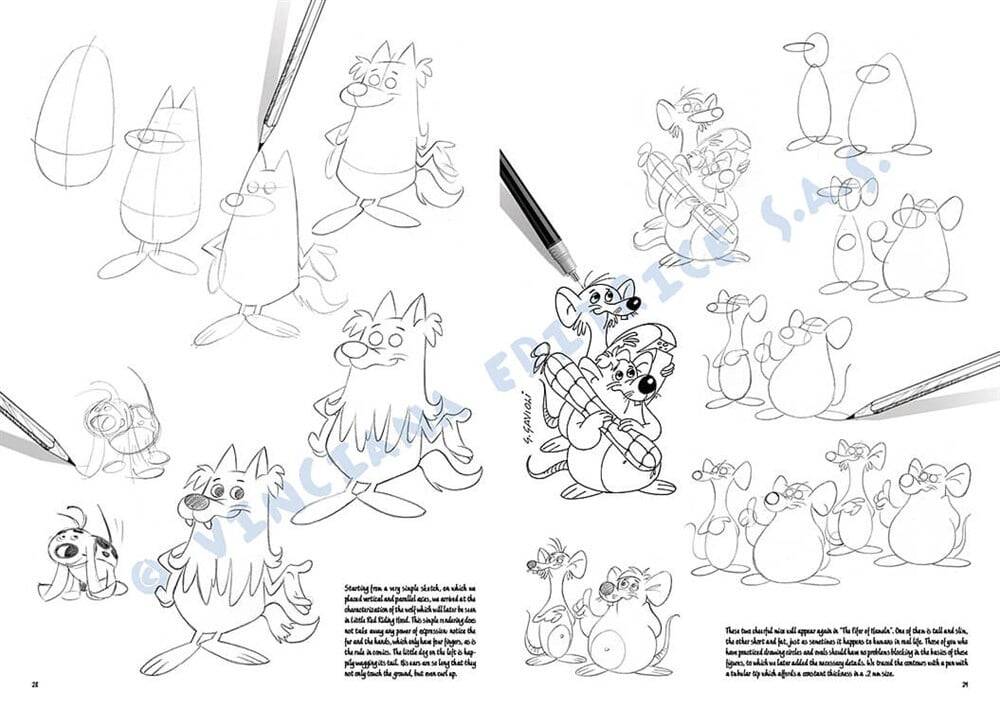 Leonardo Collection Desen Kitabı The Basics Of Comics N: 33 Resimli Mizah Çizim Temelleri N: 33