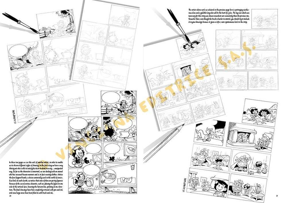 Leonardo Collection Desen Kitabı The Basics Of Comics N: 34 Resimli Mizah Çizim Temelleri N: 34