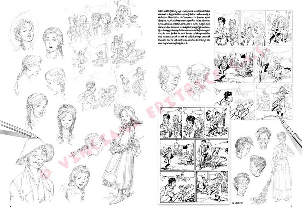 Leonardo Collection Desen Kitabı The Basics Of Comics N: 35 Resimli Mizah Çizim Temelleri N: 35