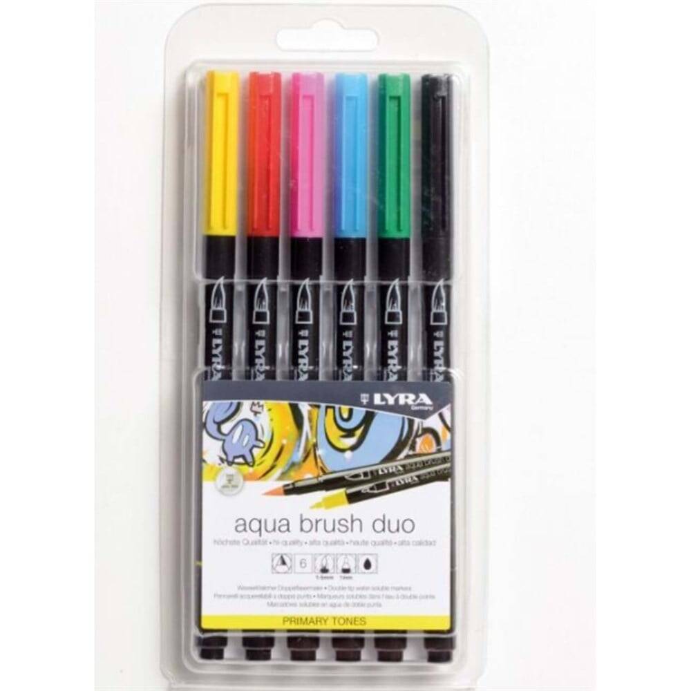 Lyra Aqua Brush Duo Primary Set 6lı