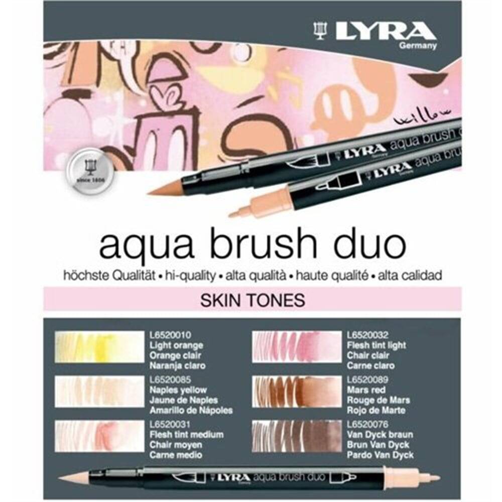 Lyra Aqua Brush Duo Skın Set 6lı