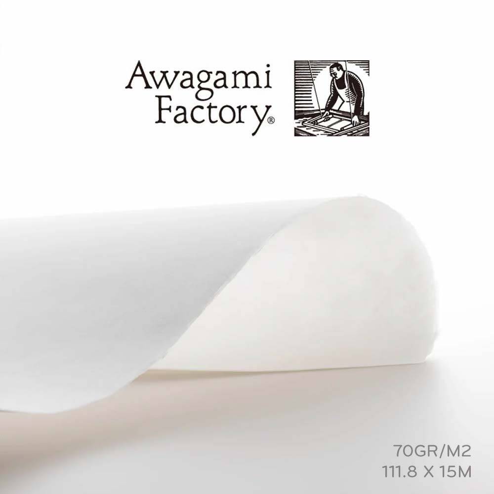 Awagami Japon Kağıdı Kozo Thick White Roll 70 Gr/M2 111.8X15 m IJ0335