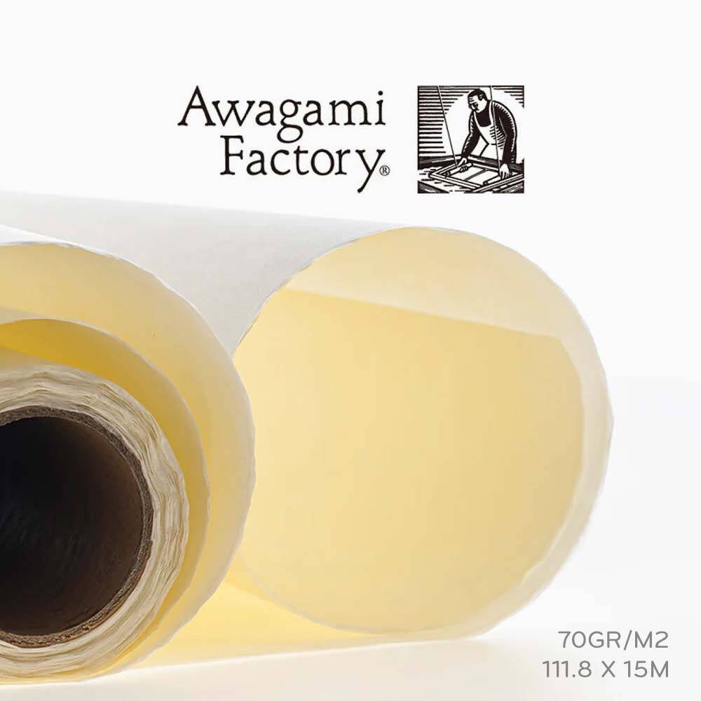 Awagami Japon Kağıdı Kozo Thick Natural Roll 70 Gr/M2 111.8X15 m IJ0345
