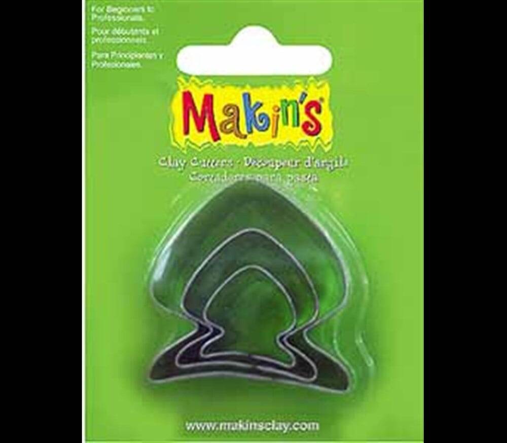 Makin's Clay Kesme Kalıbı Balık 3 Parça
