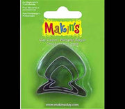 Makin's Clay Kesme Kalıbı Balık 3 Parça