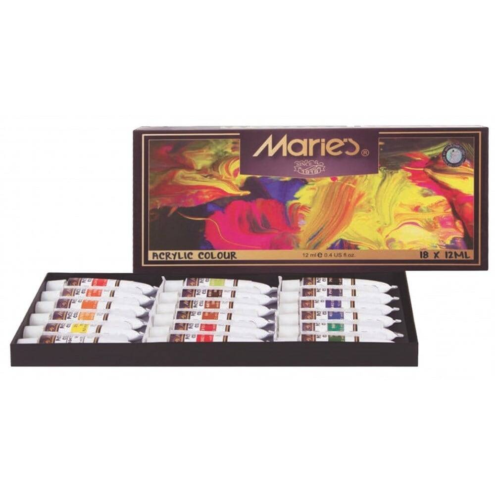 Maries Akrilik Boya 18 x12 ml