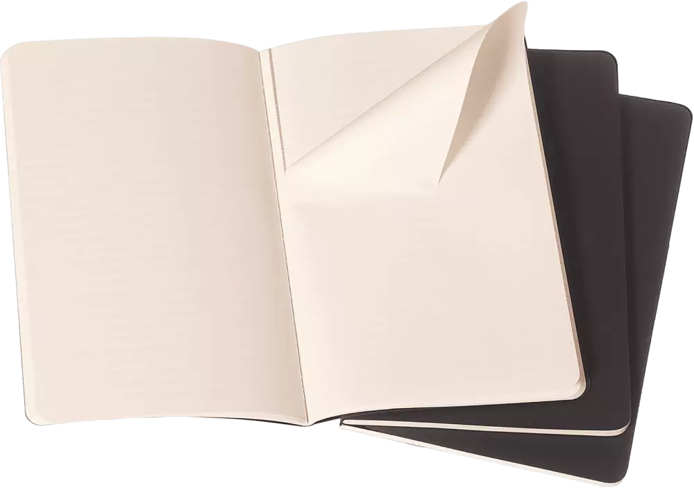 Moleskine Cahiers Journals Çizgili Defter 9x14 64 Sayfa Black 3'lü Set