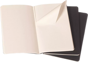 Moleskine Cahiers Journals Çizgili Defter 9x14 64 Sayfa Black 3'lü Set