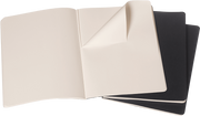 Moleskine Cahiers Journals Çizgisiz Defter 13x21 80 Sayfa Black 3'lü Set