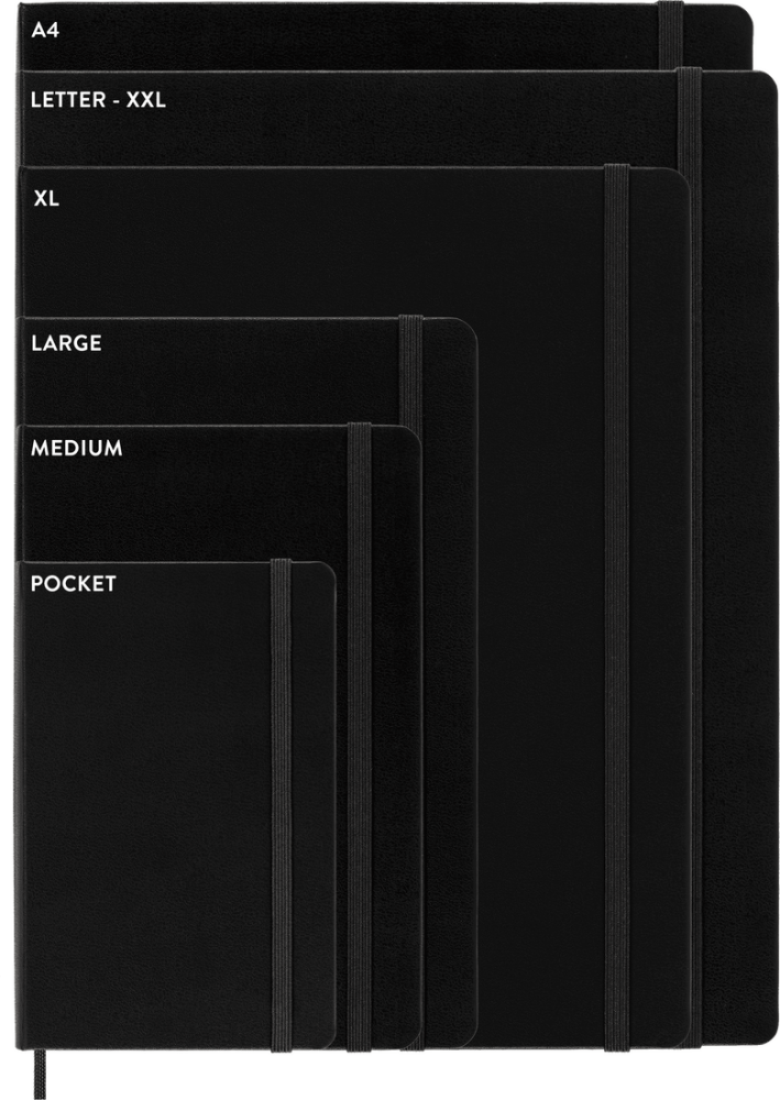 Moleskine Classic Sert Kapak Çizgisiz Defter 13x21 240 Sayfa Black