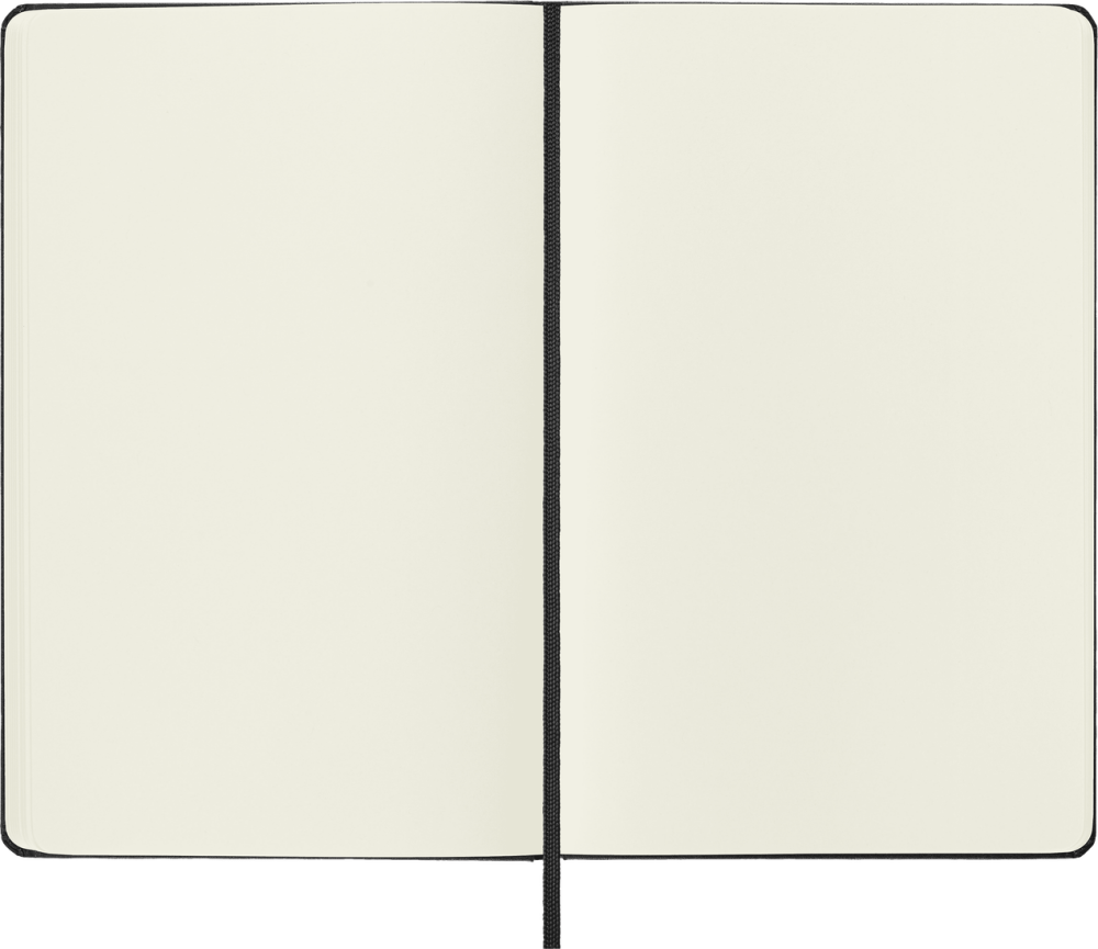 Moleskine Classic Sert Kapak Çizgisiz Defter 9x14 192 Sayfa Black