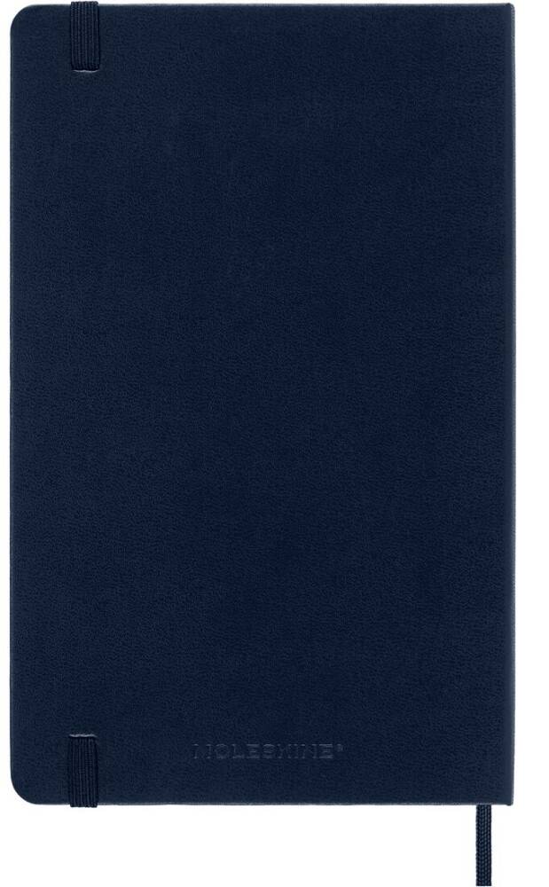 Moleskine Classic Sert Kapak Çizgisiz Defter 9x14 Sapphire Blue